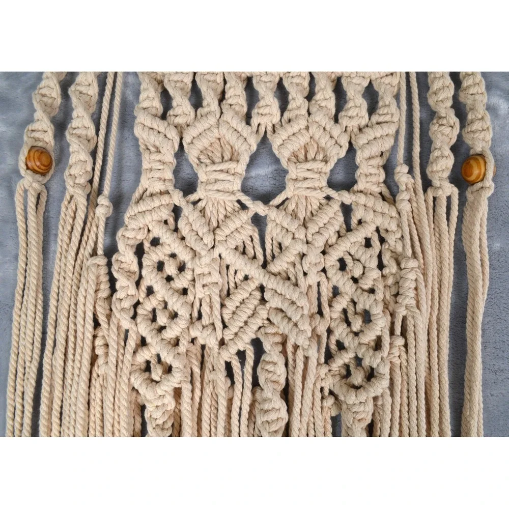 Beige Boho Macramé Wall‎ Hanging 34